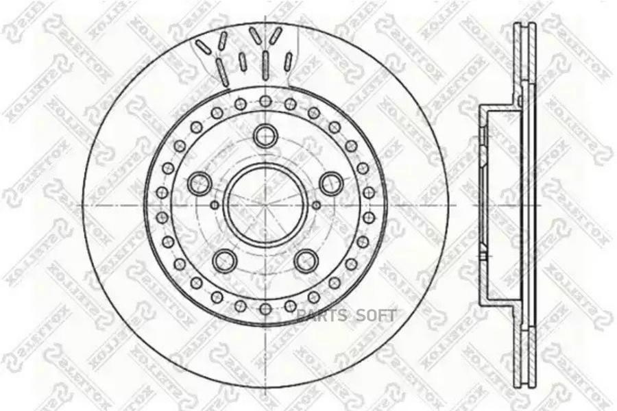 

6020-4562V-SX диск тормозной передний \ Toyota RAV 4 2.0 94-01 1шт