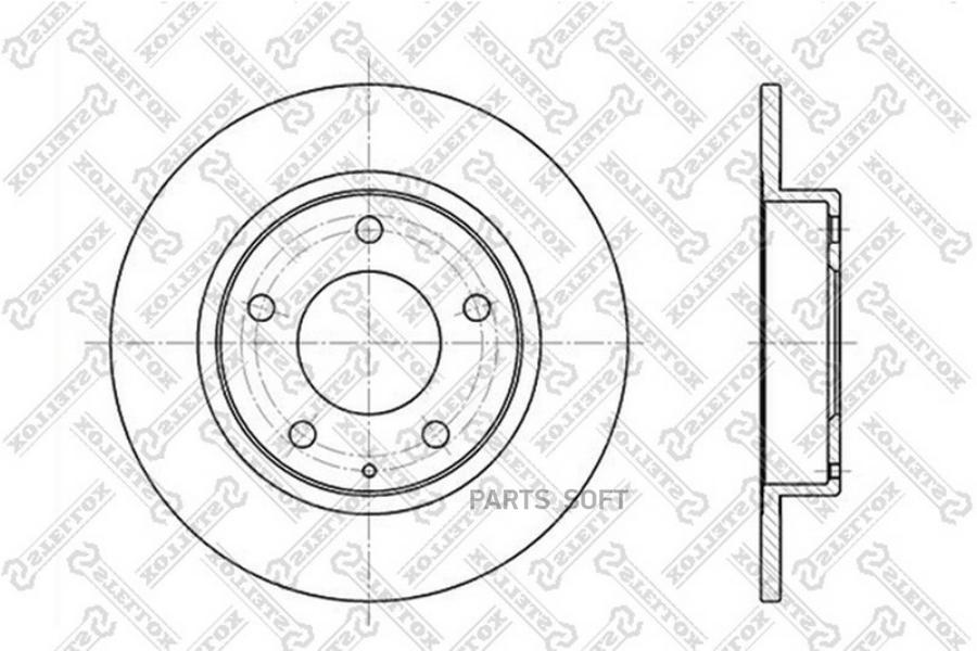 Диск Тормозной Задний Mazda 626/Mx-6/Xedos 6 1.6-2.5 91> Stellox 60203228 sx Stellox арт.