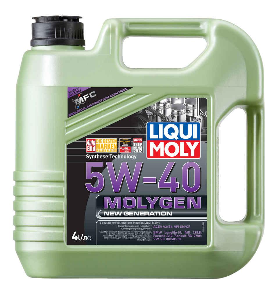 

Моторное масло LIQUI MOLY cинтетическое Molygen New Generation 5W40 4л