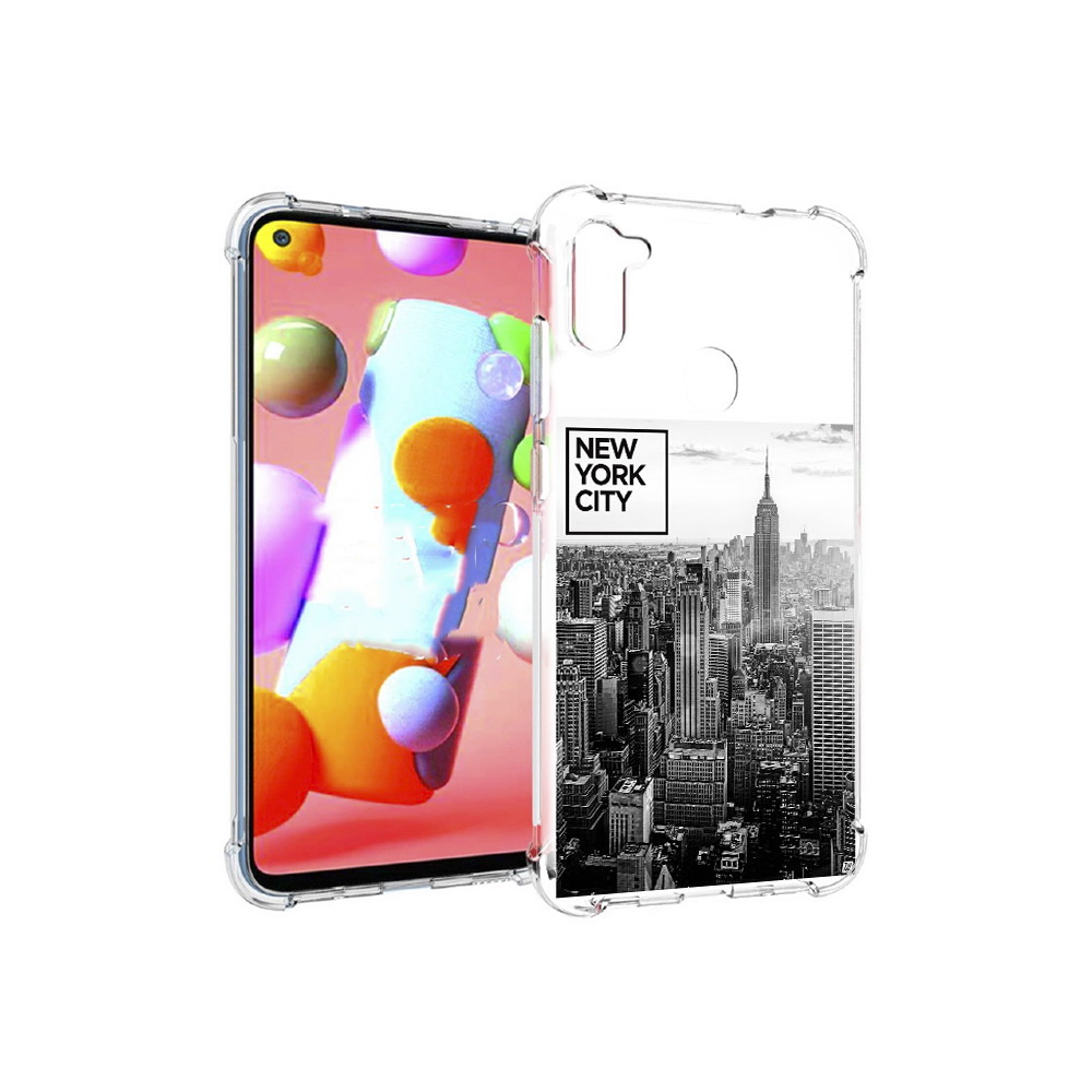 

Чехол MyPads Tocco для Samsung Galaxy M11 черно белый ньюерк (PT147121.487.686), Прозрачный, Tocco