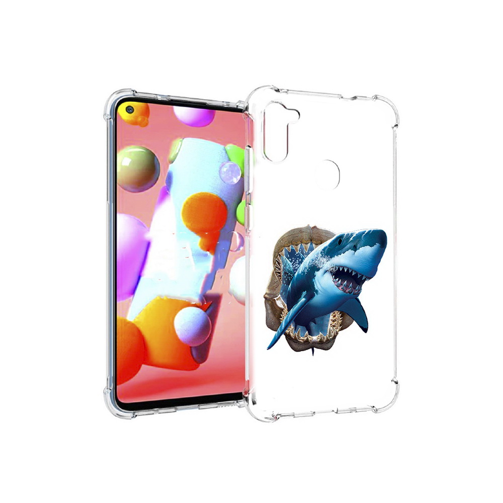 

Чехол MyPads Tocco для Samsung Galaxy M11 челюсти (PT147121.487.675), Прозрачный, Tocco