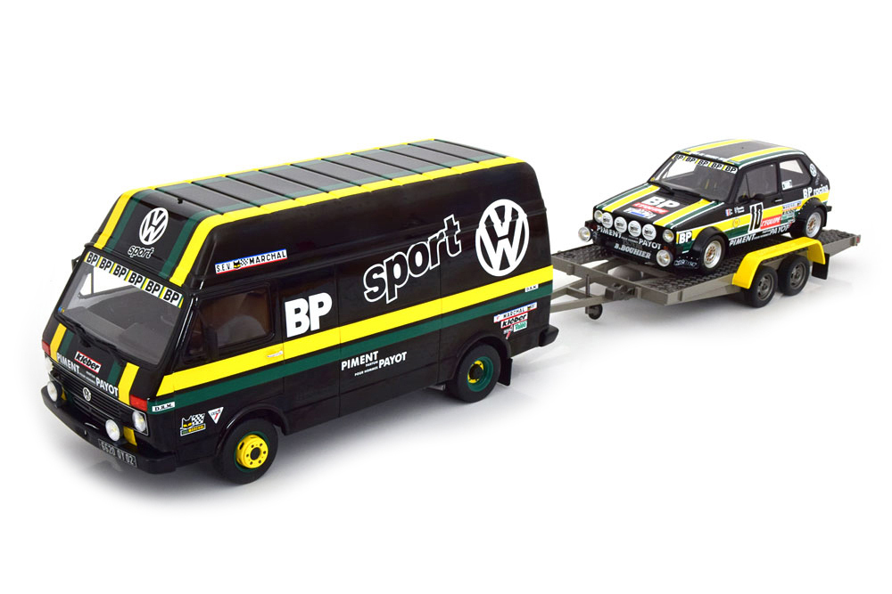 Vw volkswagen set with LT35 and rabbit (golf) 1 gti NO.10. rally tour de france panciatici