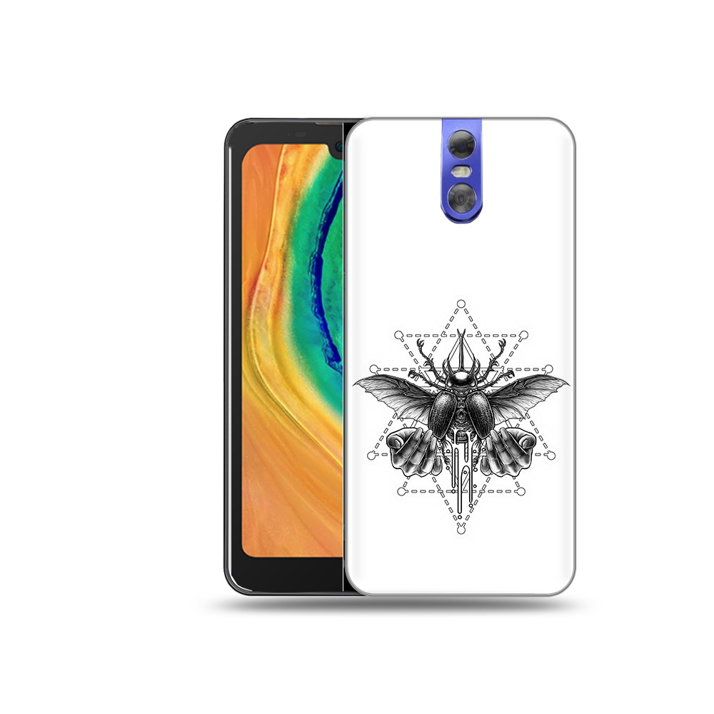 

Чехол MyPads Tocco для Doogee BL7000 скарабей, Прозрачный, Tocco