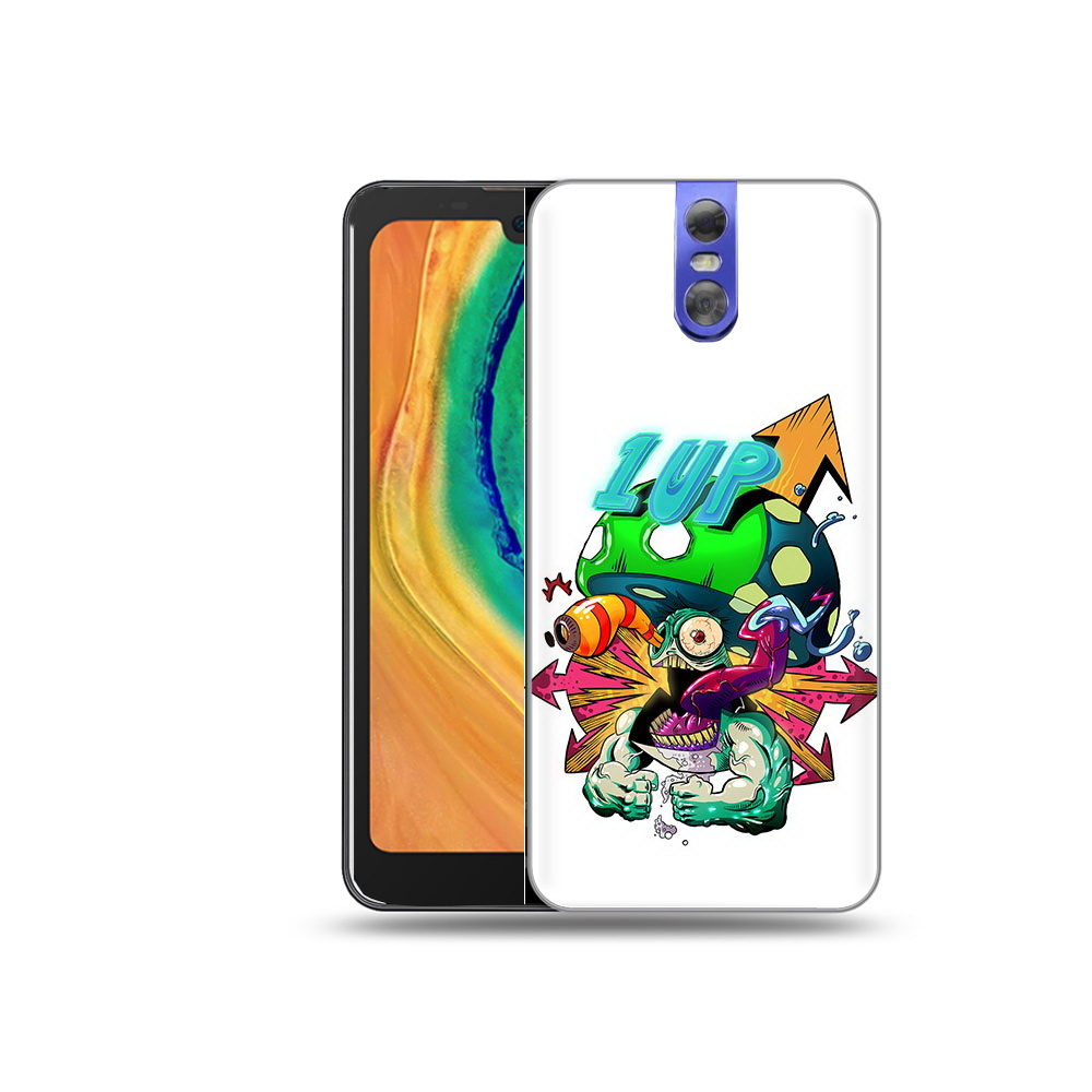 

Чехол MyPads Tocco для Doogee BL7000 сильный гриб абстракция, Прозрачный, Tocco