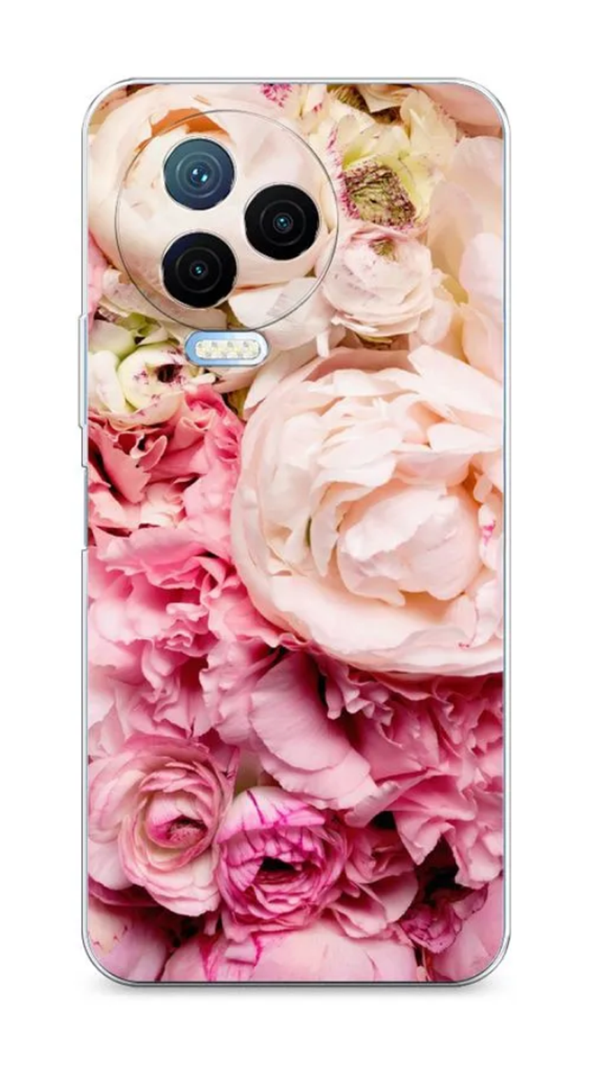 

Силиконовый чехол Awog "Пионы яркие" для Infinix Note 12 Pro 4G, Разноцветный, 3102250-8