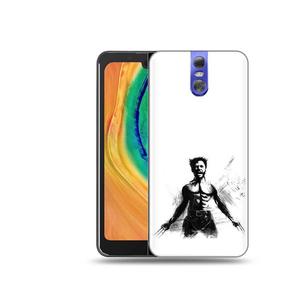 

Чехол MyPads Tocco для Doogee BL7000 росомаха, Прозрачный, Tocco