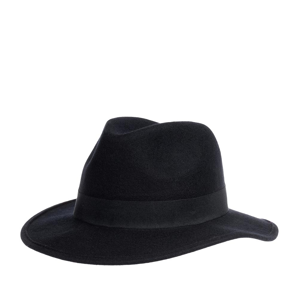 Шляпа женская Seeberger 17690-0 FELT FEDORA темно-синяя, one size