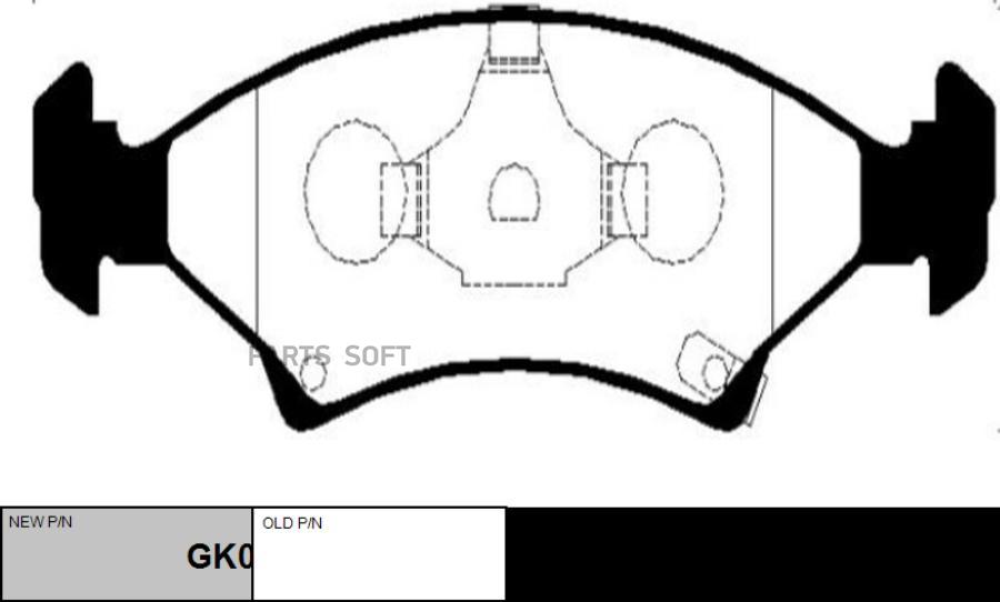

Колодки Дисковые Передние Kia Sephia 1.5/1.8 16V 95-01/Sportage 2.0Td 97-98 Gk0510