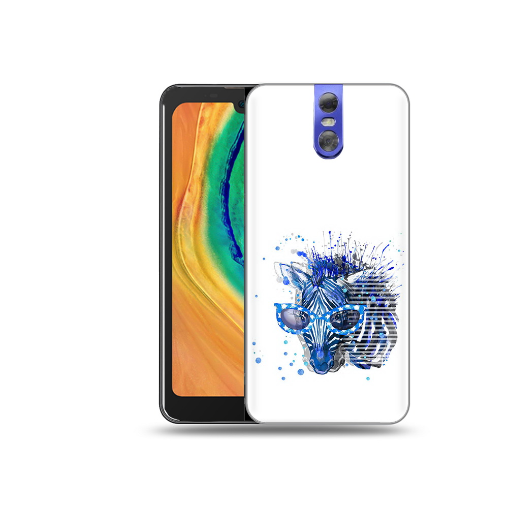 

Чехол MyPads Tocco для Doogee BL7000 расплывчатая зебра, Прозрачный, Tocco