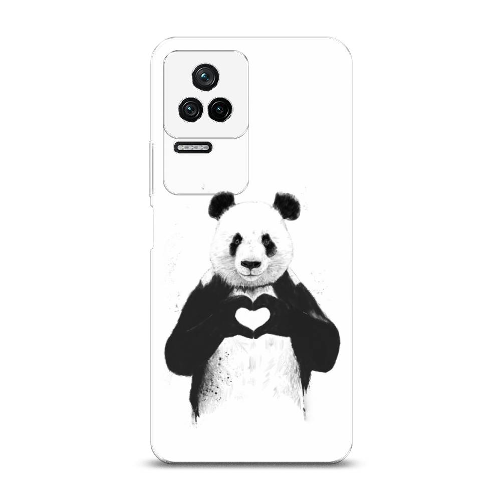 

Чехол Awog на Poco F4 "Панда love", Разноцветный, 315350-10