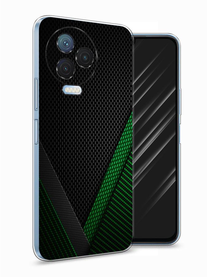 

Силиконовый чехол Awog "Зеленый карбон" для Infinix Note 12 Pro 4G, Черный, 3102250-3