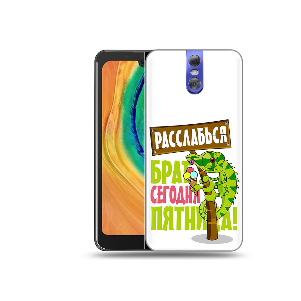 

Чехол MyPads Tocco для Doogee BL7000 пятница, Прозрачный, Tocco