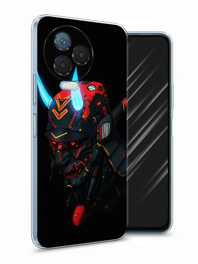 

Силиконовый чехол Awog "Неоновый самурай" для Infinix Note 12 Pro 4G, Черный, 3102250-6