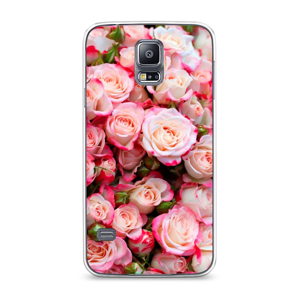 

Чехол на Samsung Galaxy S5 "Много роз", Розовый, 24150-2
