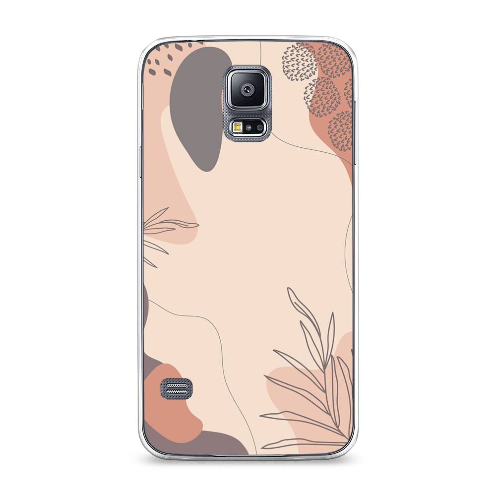 

Чехол на Samsung Galaxy S5 "Нюдовые тона", Коричневый;серый, 24150-4