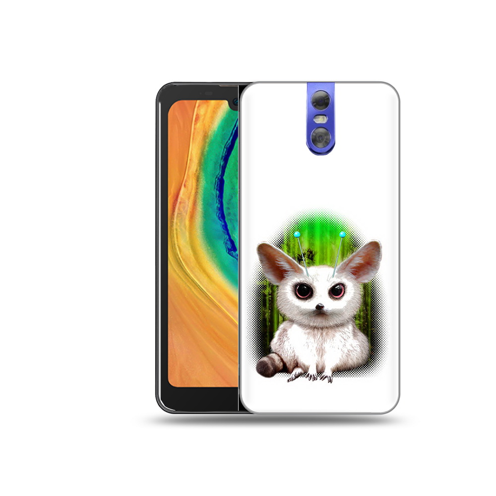 

Чехол MyPads Tocco для Doogee BL7000 пушистое животное, Прозрачный, Tocco