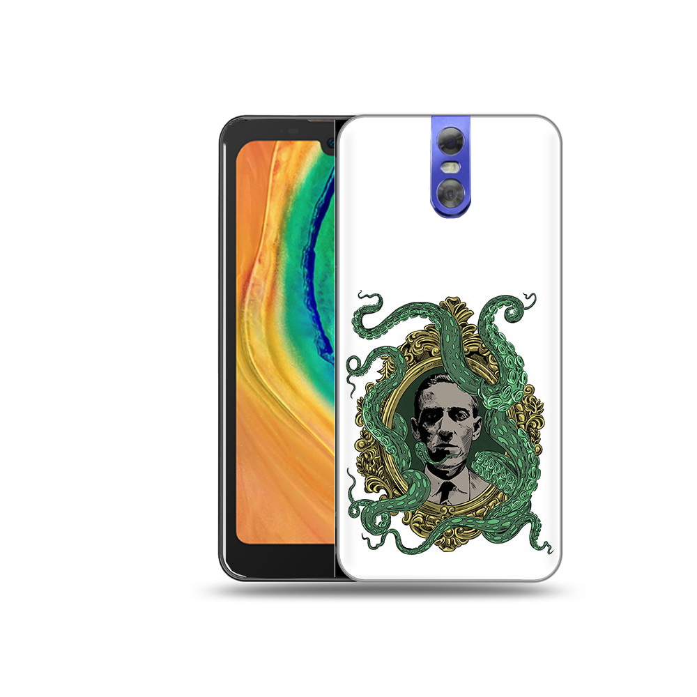 

Чехол MyPads Tocco для Doogee BL7000 портрет с кракеном, Прозрачный, Tocco
