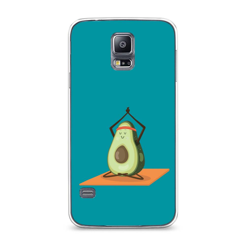 

Чехол на Samsung Galaxy S5 "Расслабься с авокадо", Голубой, 24150-6