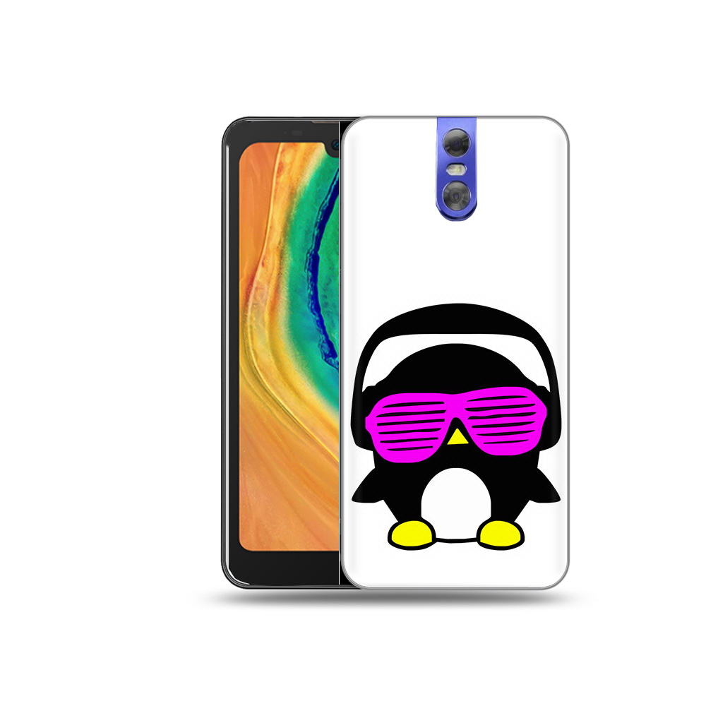 

Чехол MyPads Tocco для Doogee BL7000 пингвин, Прозрачный, Tocco