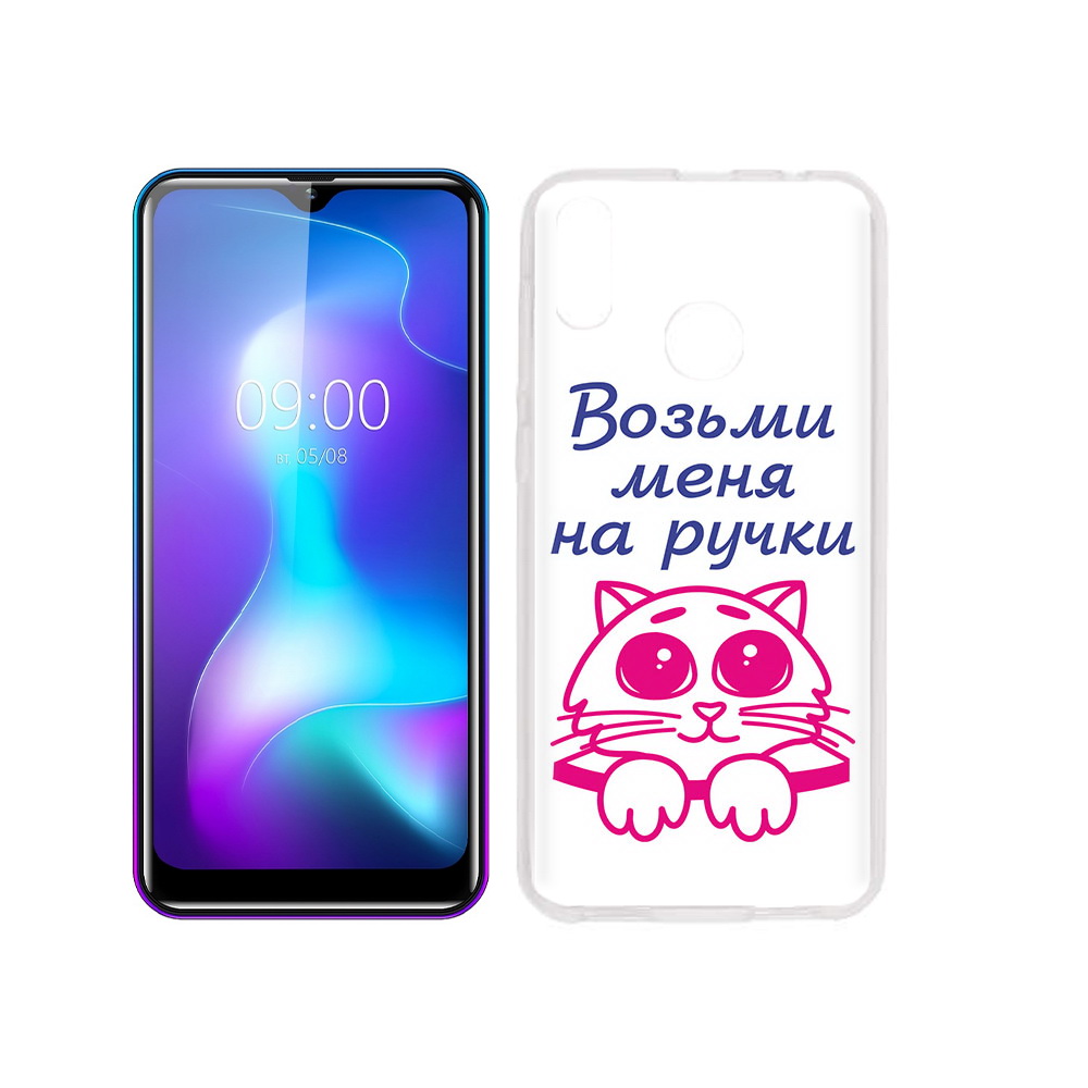 

Чехол MyPads Tocco для BQ 6042L мяу, Прозрачный, Tocco