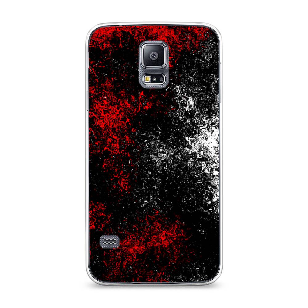 

Чехол на Samsung Galaxy S5 "Монотипия", Красный;черный;белый, 24150-3