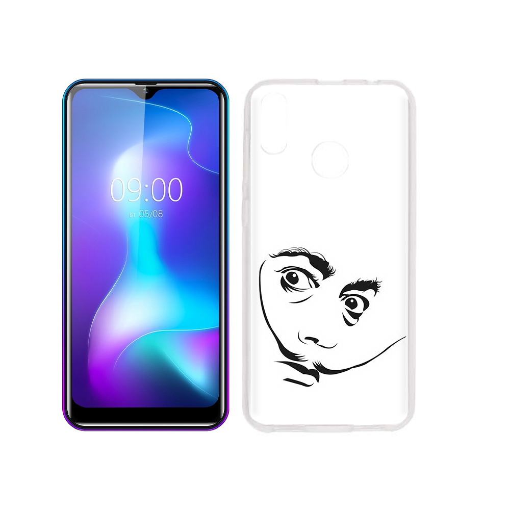 

Чехол MyPads Tocco для BQ 6042L мужчина с длинными усами, Прозрачный, Tocco