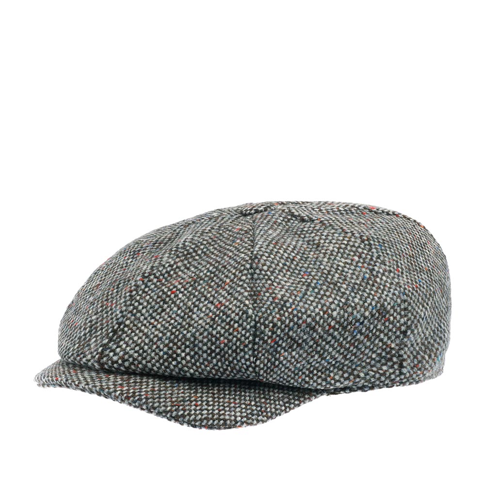 

Кепка восьмиклинка унисекс HANNA HATS JP Tweed JP2 серая/черная, р.57, Серый, JP Tweed JP2