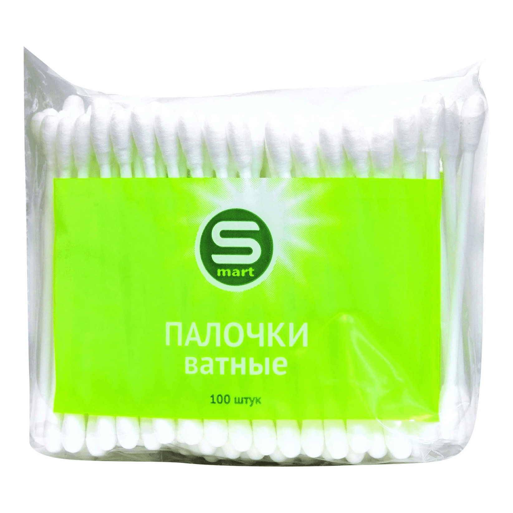 

Ватные палочки Smart Master 100 шт., Белый