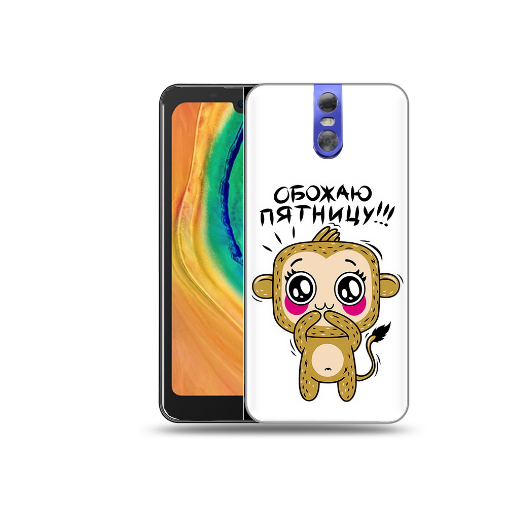 

Чехол MyPads Tocco для Doogee BL7000 обожаю пятницу, Прозрачный, Tocco