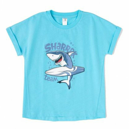 

Футболка детская Crockid К 301746 цв. бирюзово-голубой р. 134, К 301746