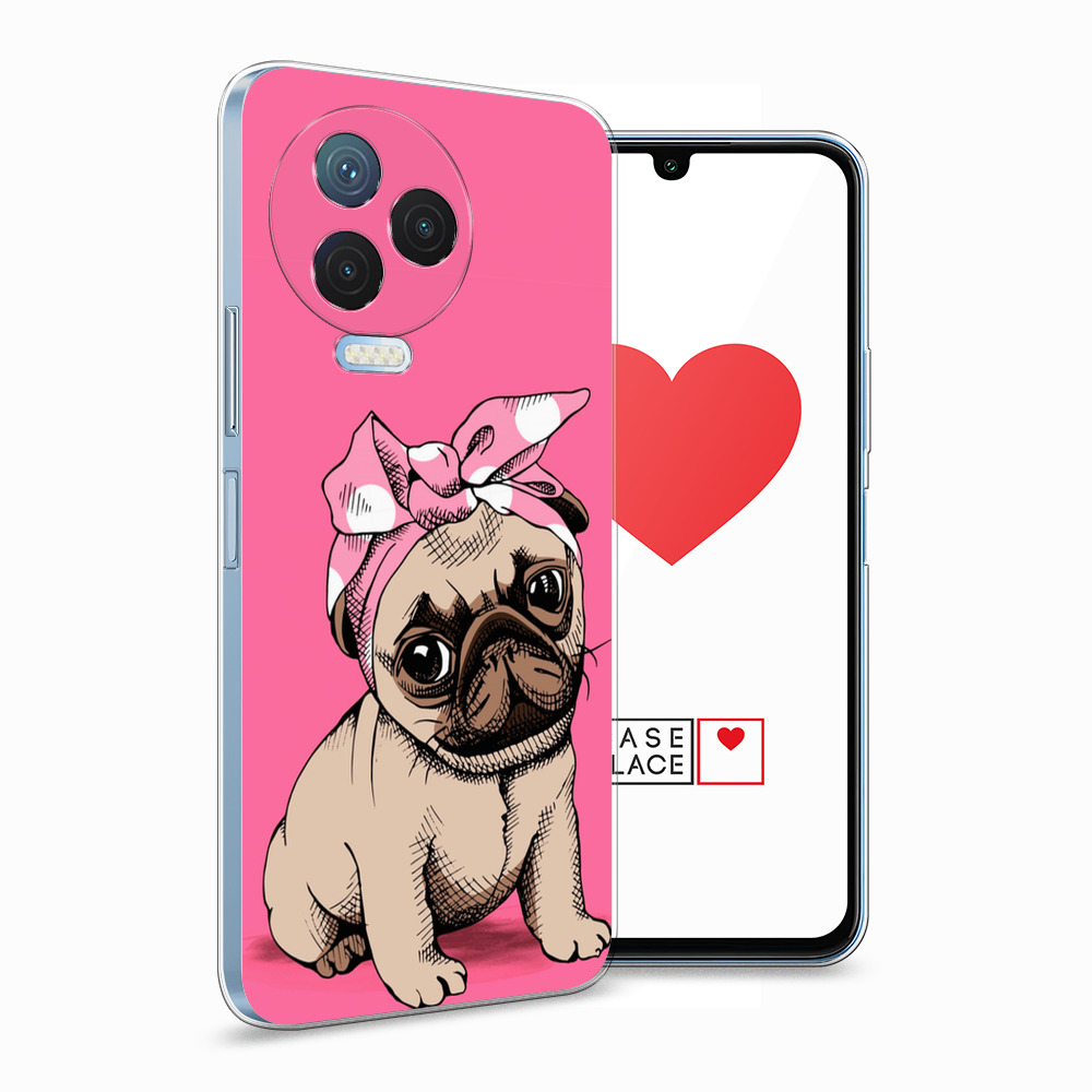 

Силиконовый чехол Awog "Dog Pin-Up" для Infinix Note 12 Pro 4G, Розовый, 3102250-2