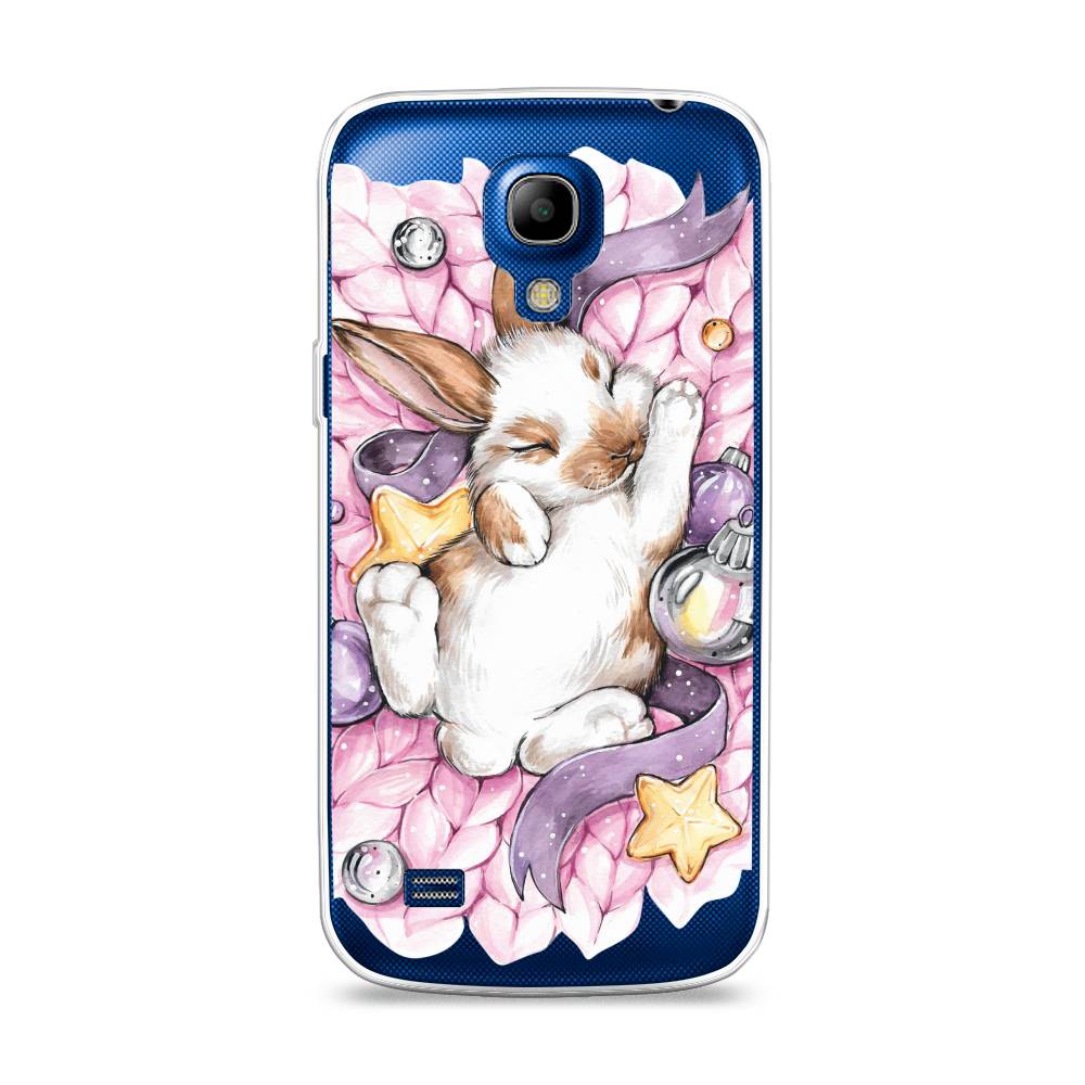 

Чехол на Samsung Galaxy S4 mini "Кролик спит", Розовый;белый, 24050-5