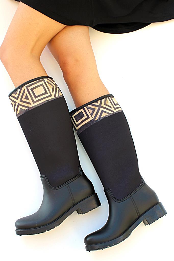 

Резиновые сапоги женские Pembe Potin 27552 черные 40 EU (доставка из-за рубежа), 27552