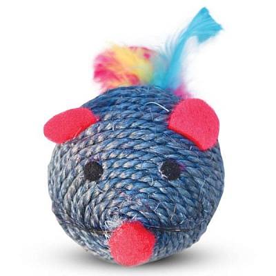 

Игрушка для кошек Triol, Мяч-мышонок сизаль 6,5 см, 6 шт, Мяч-мышонок, 6 шт