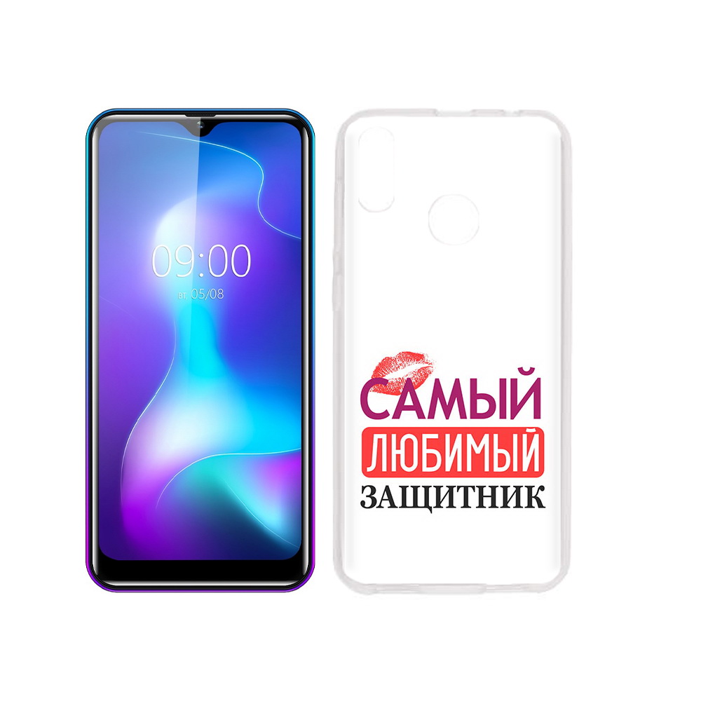 

Чехол MyPads Tocco для BQ 6042L любимый защитник, Прозрачный, Tocco