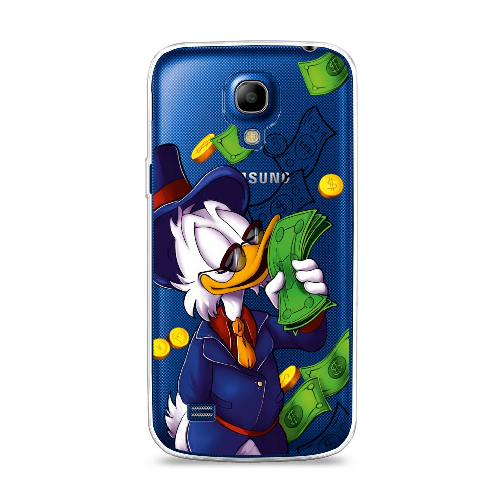 

Чехол на Samsung Galaxy S4 mini "Scrooge McDuck with Money", Синий;зеленый;белый, 24050-6