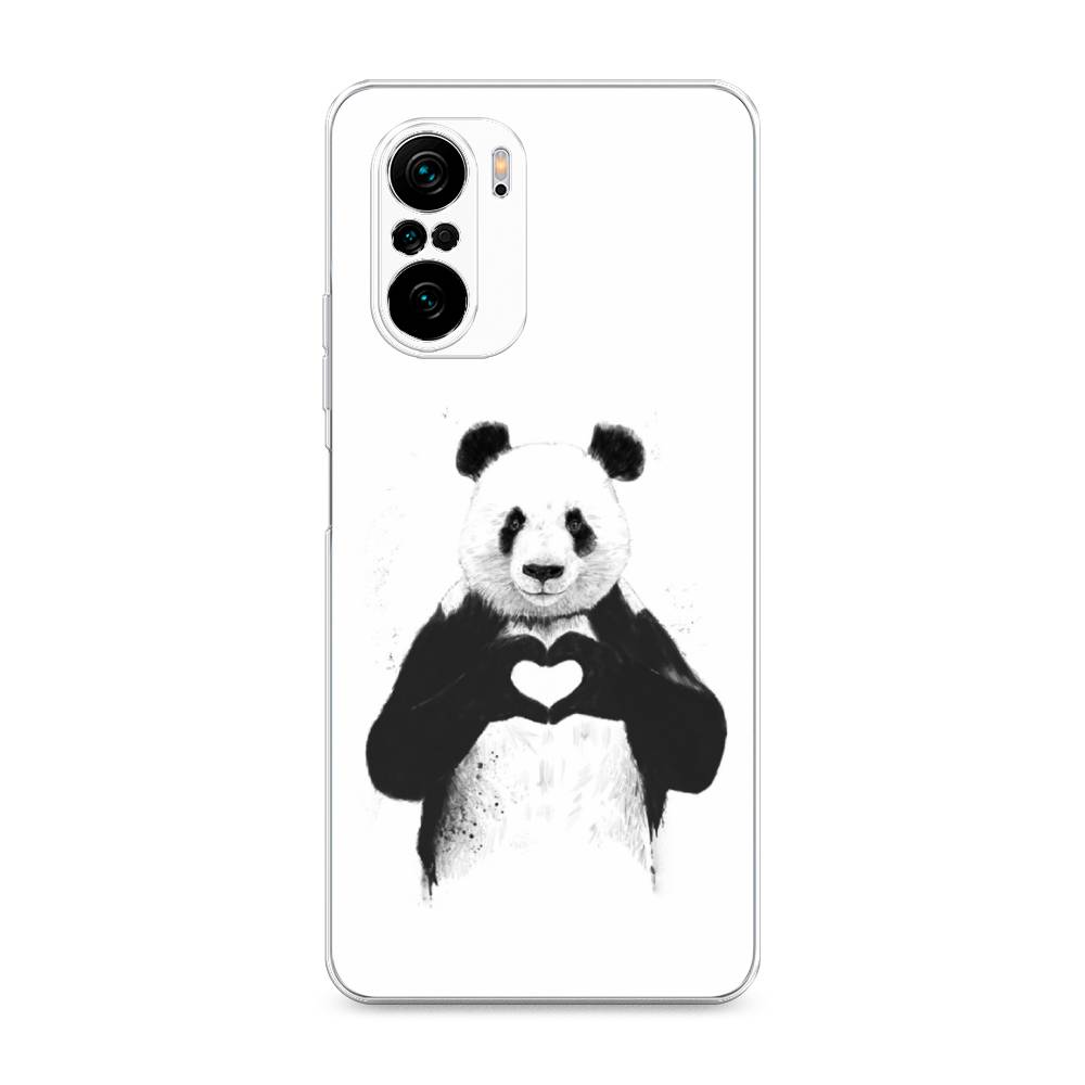 

Чехол Awog на Poco F3/Redmi K40/Mi 11i "Панда love", Разноцветный, 310150-10