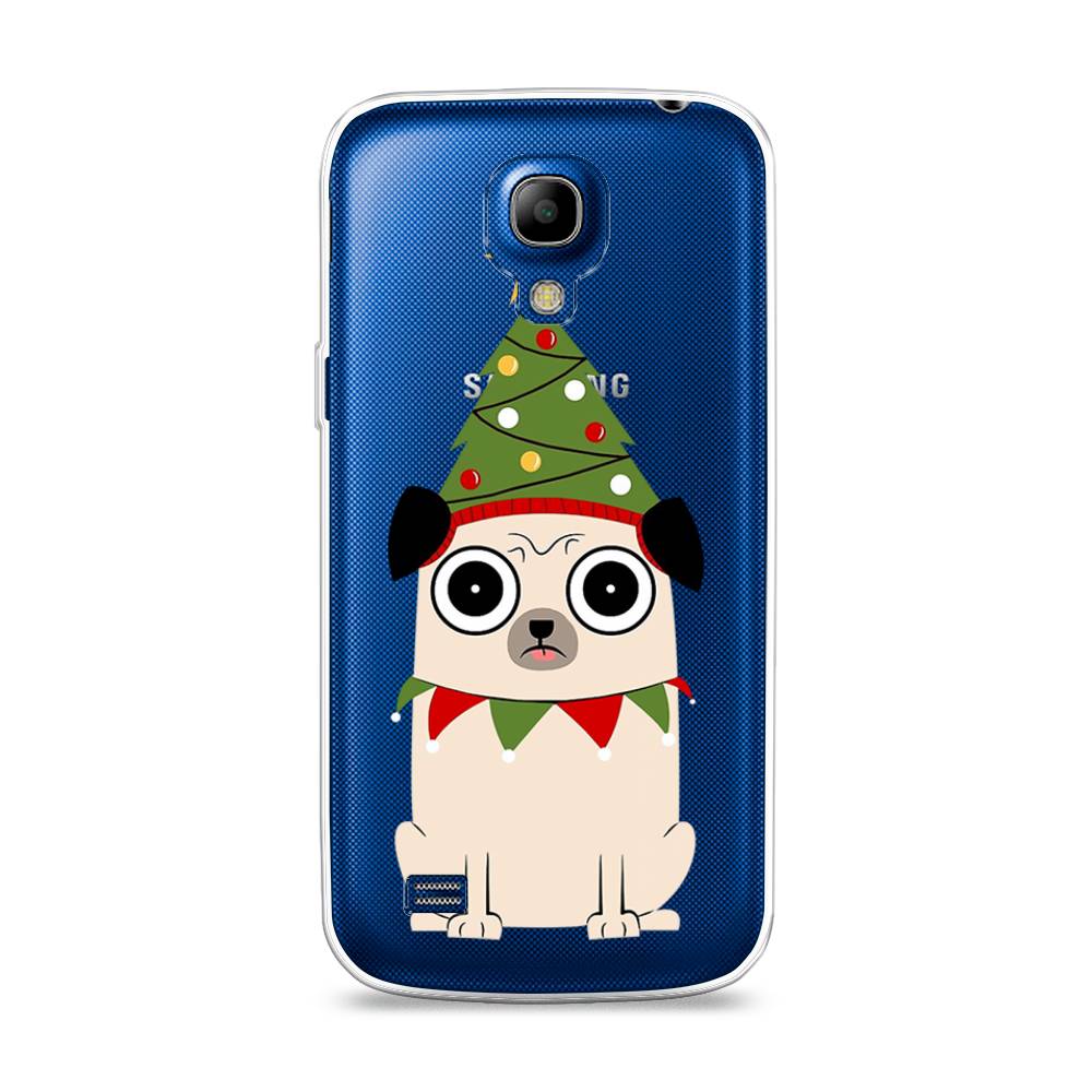 

Чехол на Samsung Galaxy S4 mini "Собачка с ёлочкой", Бежевый;красный;зеленый, 24050-1