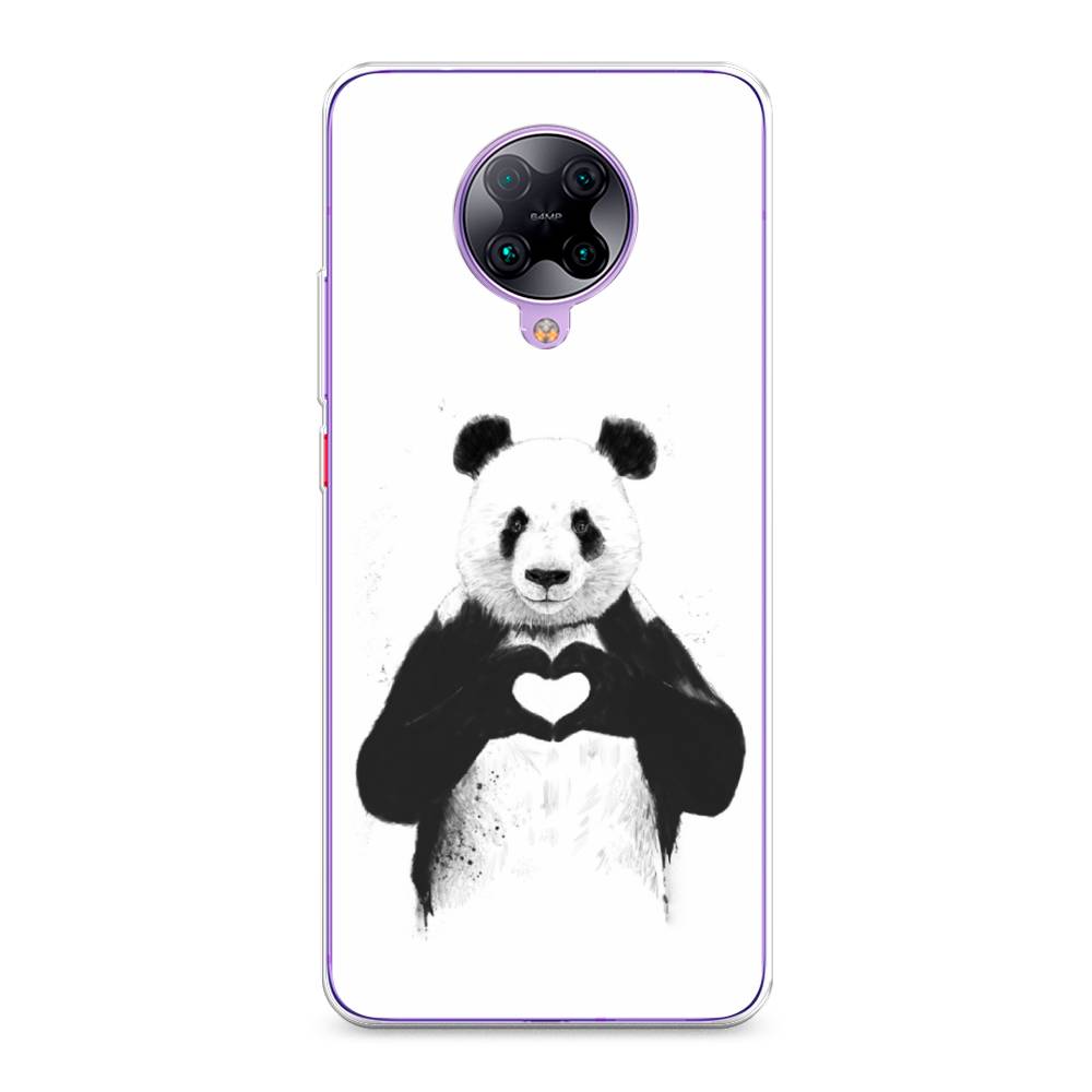 

Чехол Awog на Poco F2 Pro/Redmi K30 Pro "Панда love", Разноцветный, 37050-10