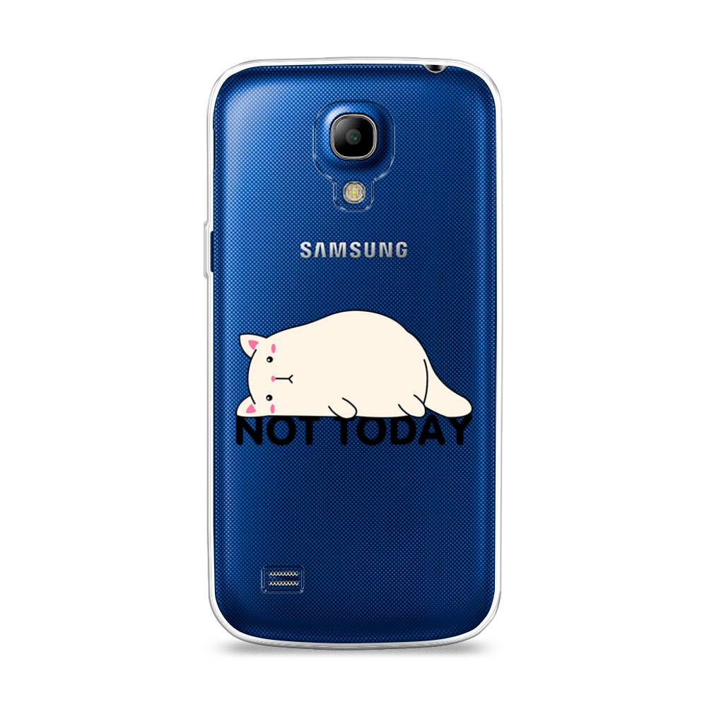 

Чехол на Samsung Galaxy S4 mini "Cat not today", Белый;розовый;черный, 24050-1