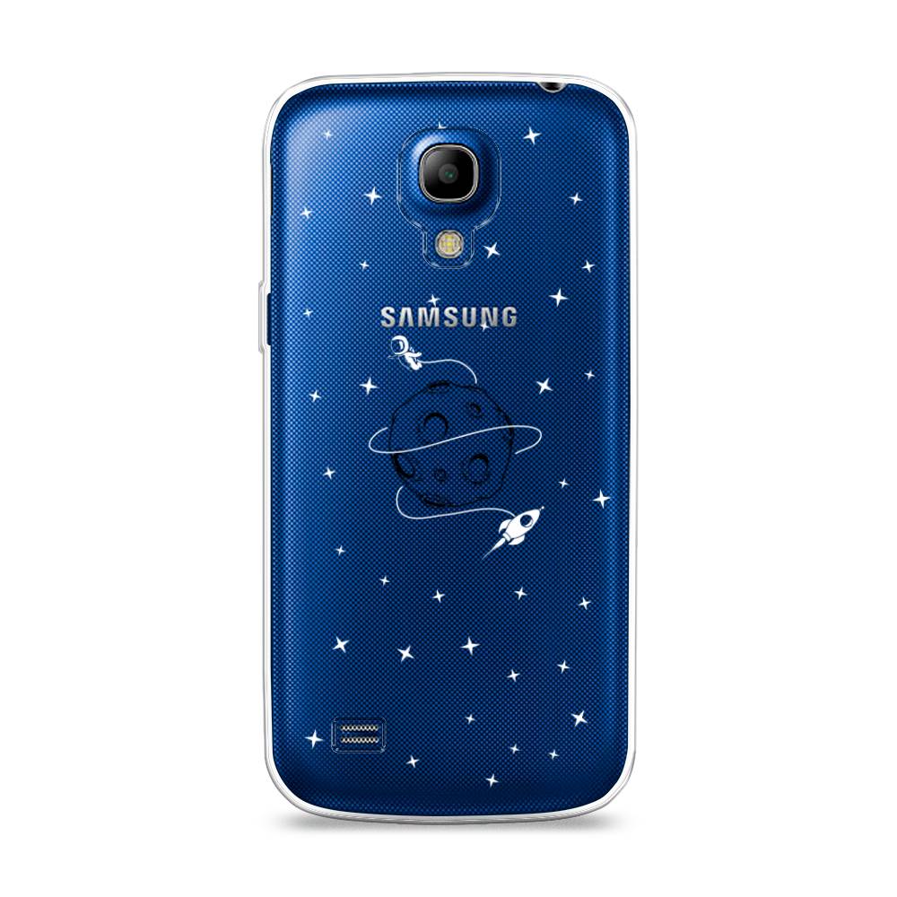 

Чехол на Samsung Galaxy S4 mini "Полет вокруг луны", Белый;серый;черный, 24050-2