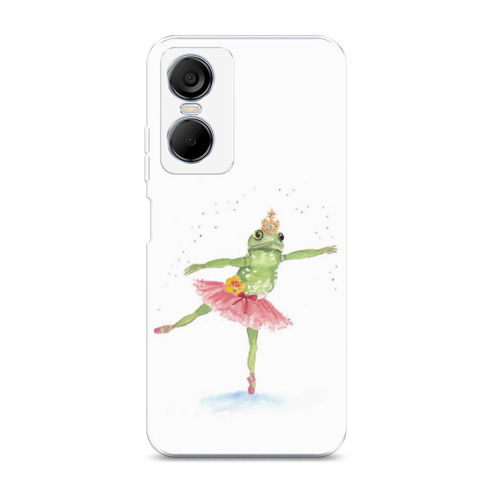 

Чехол на Tecno Pop 6 Pro "Лягушка-балерина", Зеленый, 302750-4