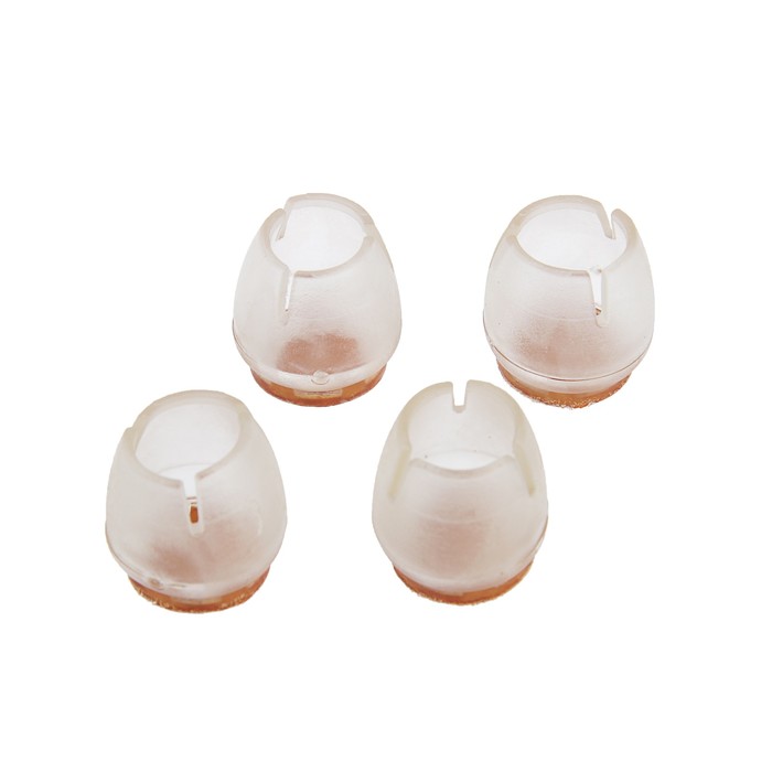 

Накладка мебельная круглая ТУНДРА, d=17-21 мм, 4 шт., Прозрачный