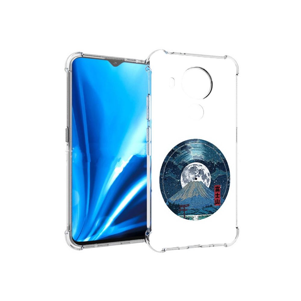 

Чехол MyPads Tocco для Nokia 5.4 нарисованная виниловая гора с луной (PT156621.100.497), Прозрачный, Tocco