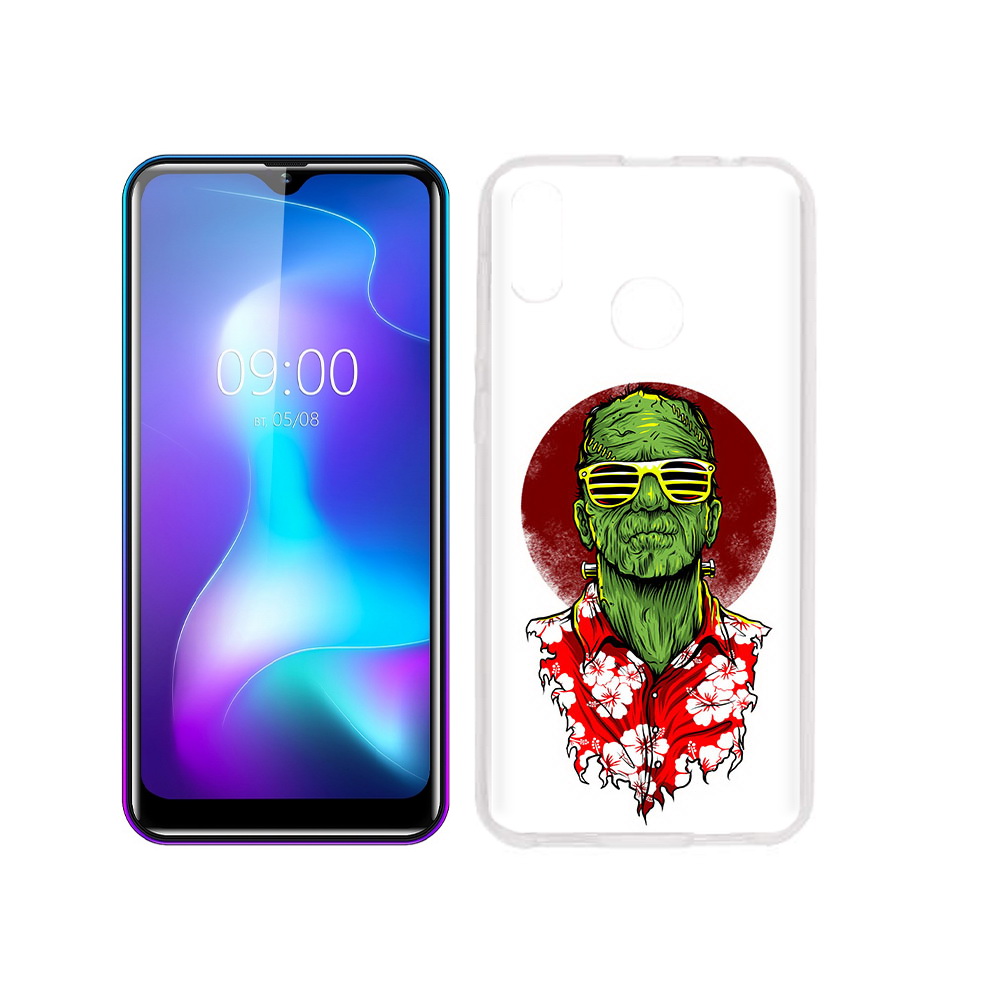 

Чехол MyPads Tocco для BQ 6042L крутой зеленый мужчина в очках, Прозрачный, Tocco