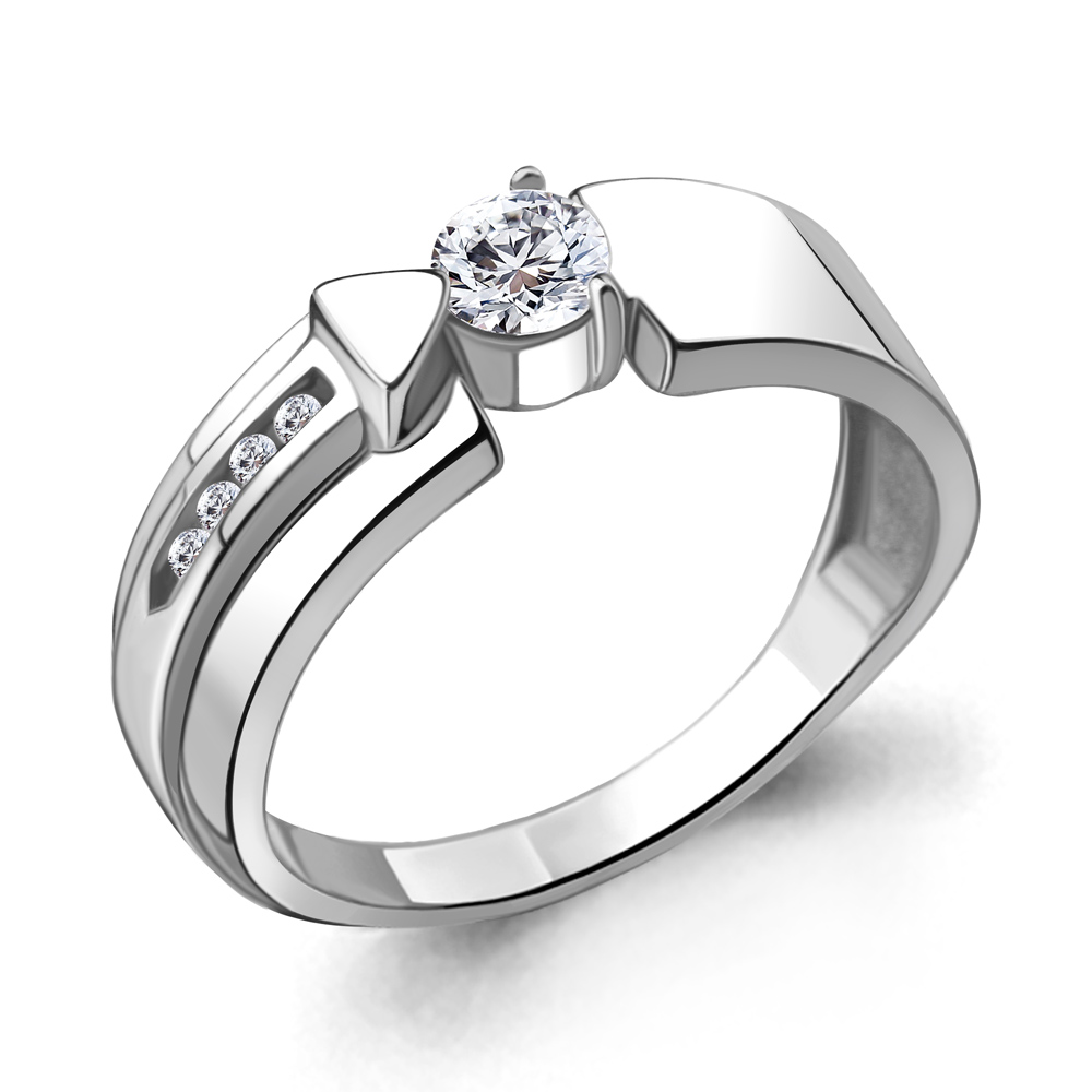 

Кольцо из серебра с фианитом Aquamarine Aquamarine 666491А_925_р р. 19,5, 666491А_925_р