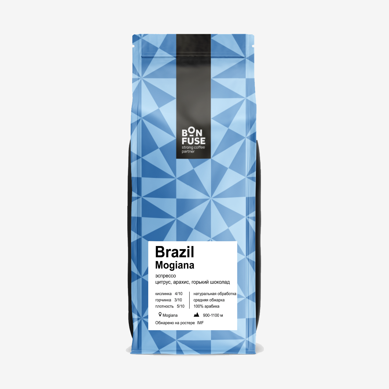 

Кофе в зернах Bonfuse Brazil Mogiana, 1 кг, Brazil Mogiana