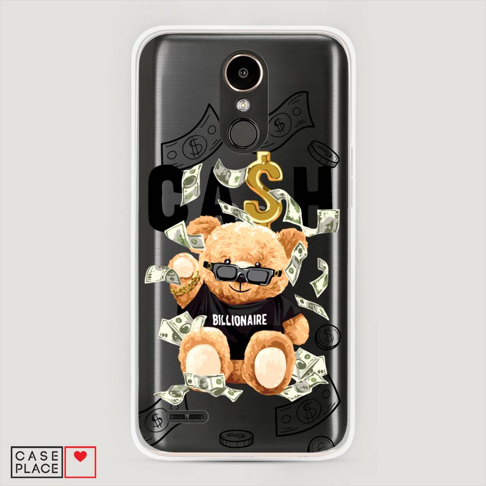 

Чехол на LG K10 2017 "Big cash", Черный;серый;бежевый, 81350-6