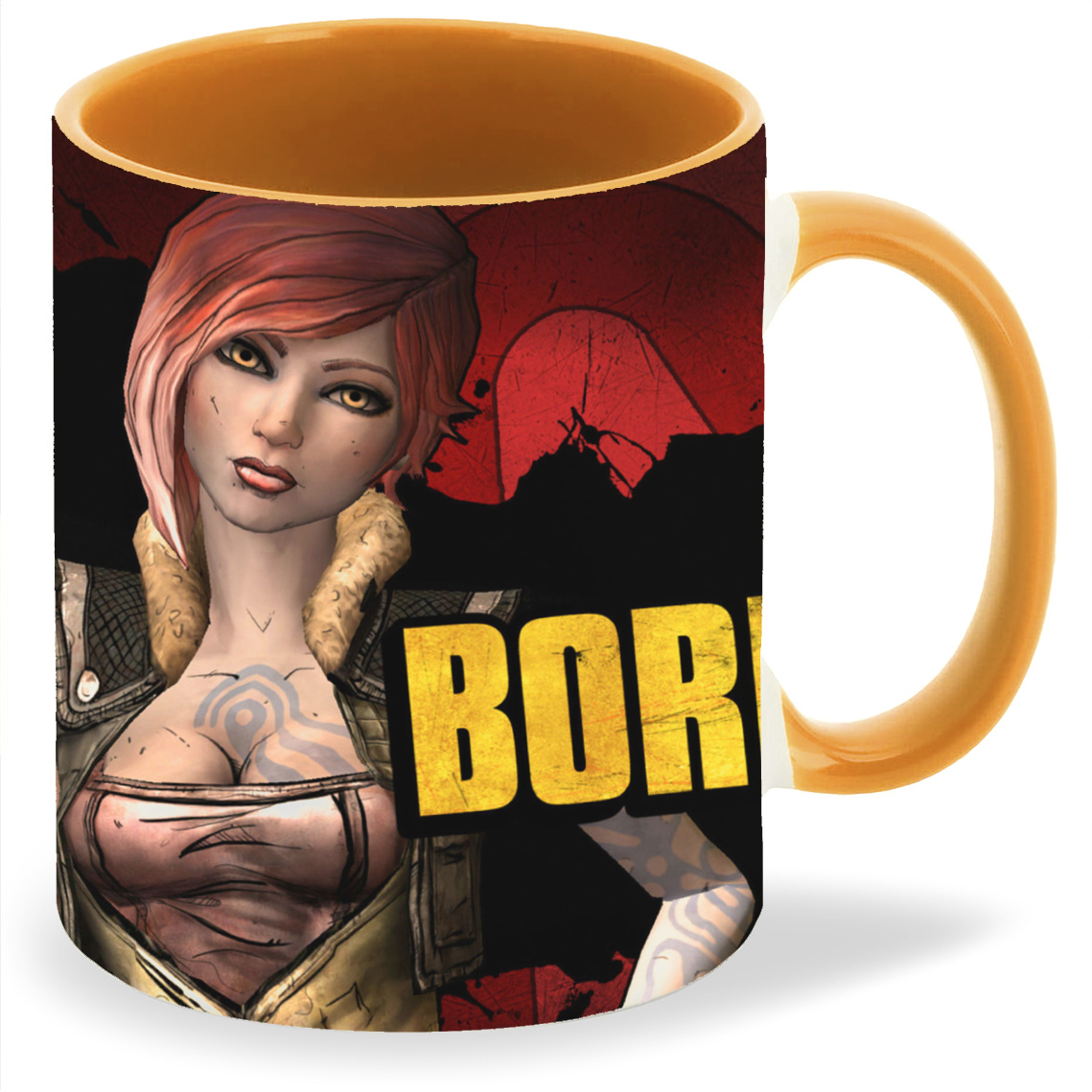 

Кружка CoolPodarok Borderlands Девушка и надпись, Borderlands Девушка и надпись