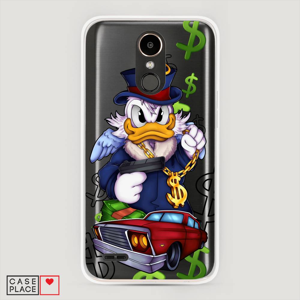 

Чехол на LG K10 2017 "Scrooge McDuck with a Gold Chain", Красный;синий;белый, 81350-6